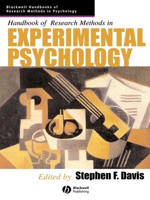 cover image of Handbook of Research Methods in Experimental Psychology